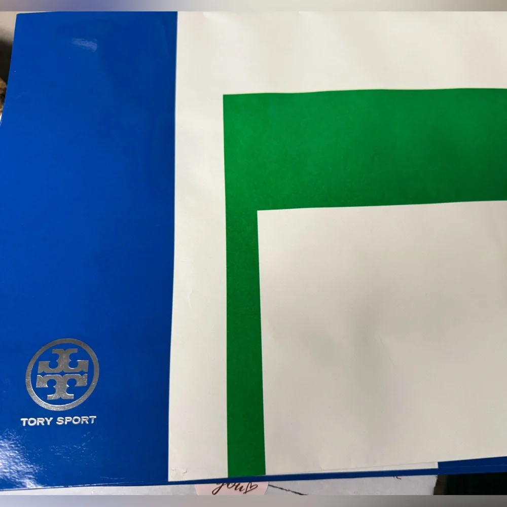 Tory Burch sport large gift bag. Closes with velcro. Authentic from TB store.